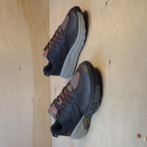 Hoka Speedgoat 4 Trail-Running Shoes In The Dark Gull Grey/Anthracite Colorway - Picture 2 of 10